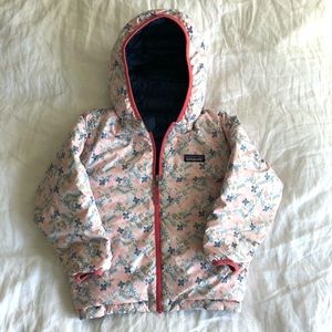 Patagonia reversible down hooded sweater.